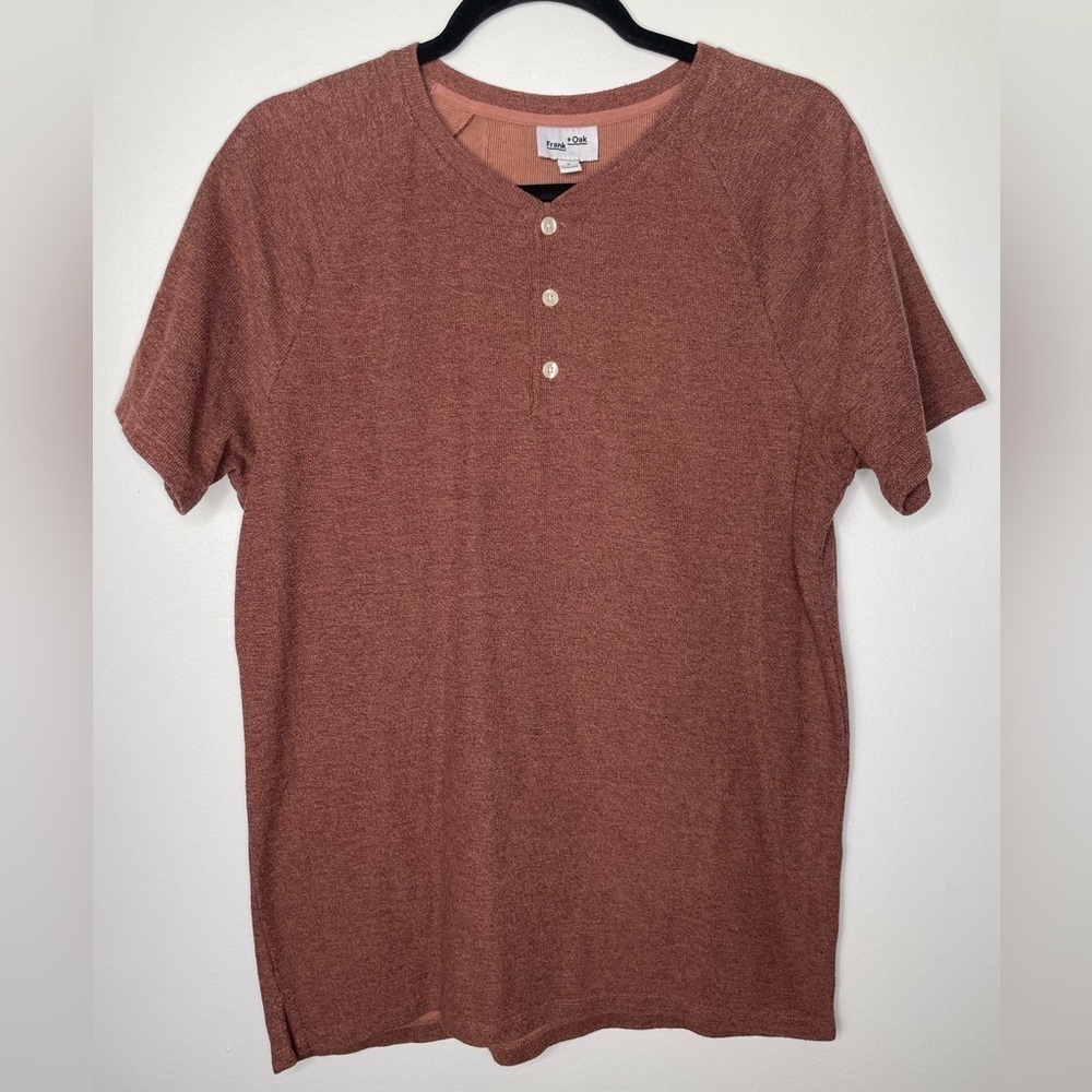 Frank and Oak classic crewneck texture top